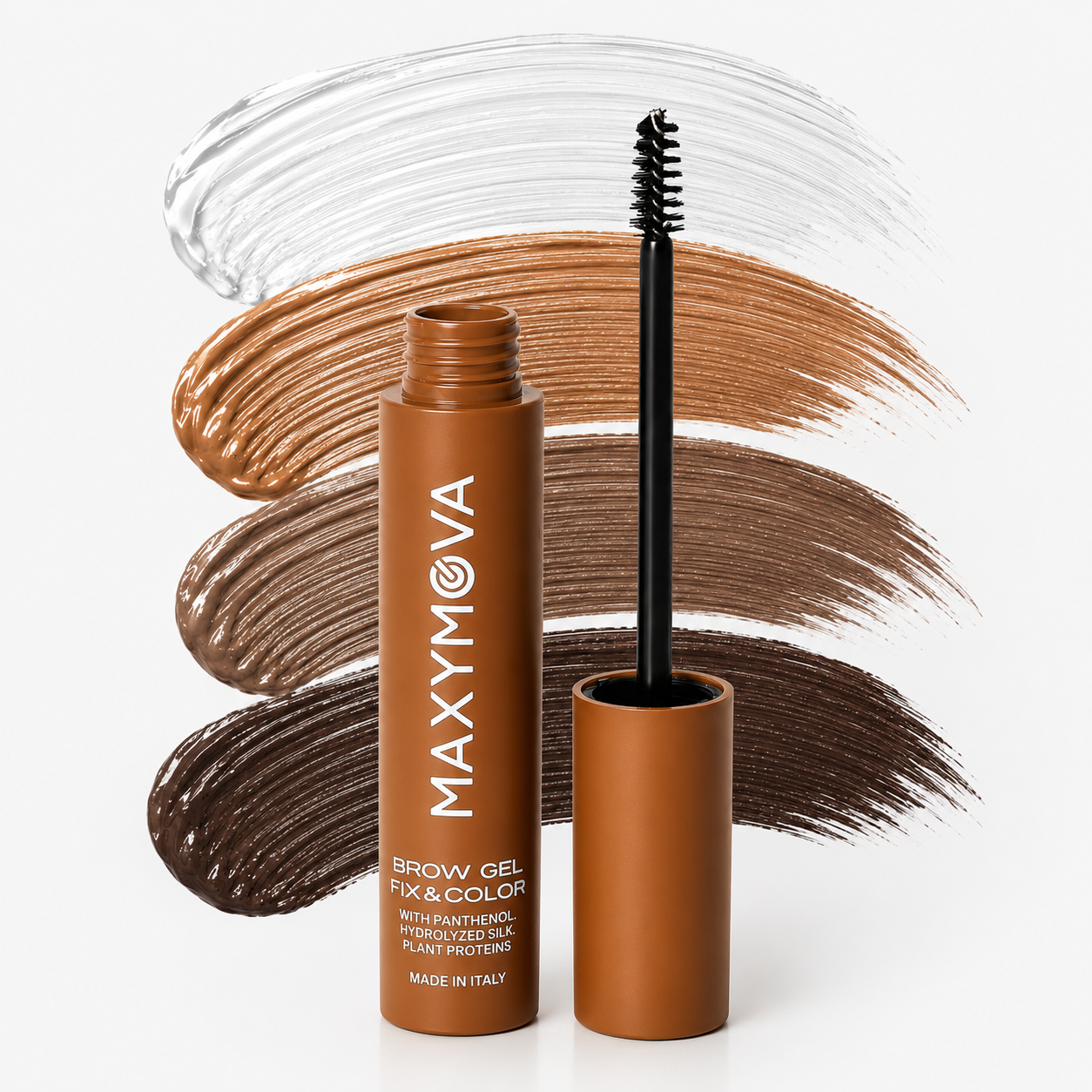 Pack de 10 geles para cejas Maxymova FIX&GO y FIX&COLOR con expositor