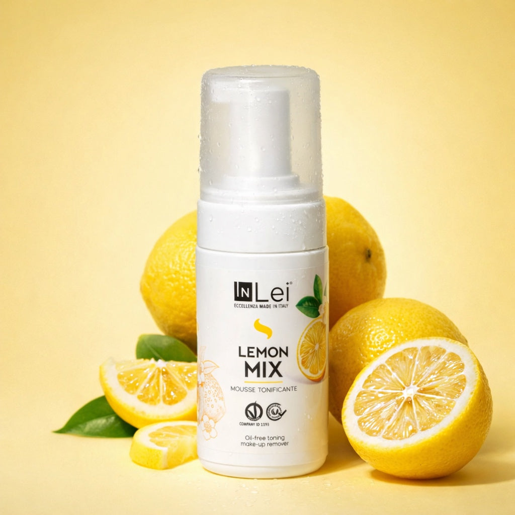 Espuma limpiadora pestañas y cejas LEMON MIX InLei® oil-free 100 ml