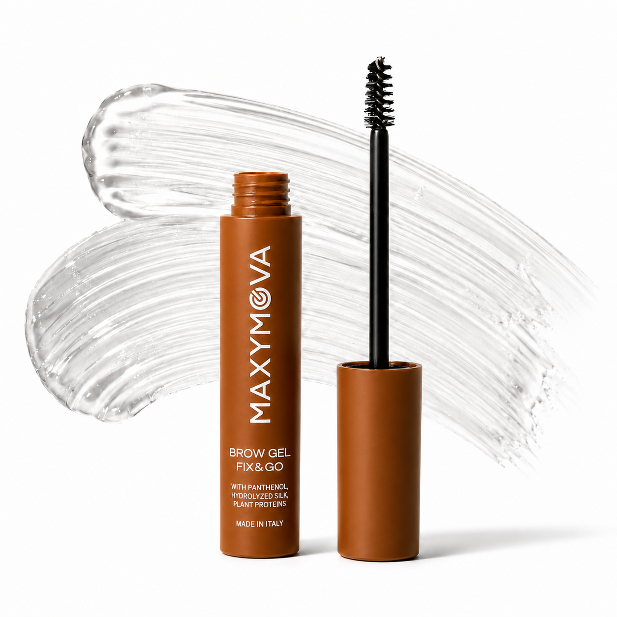 Pack de 10 gel fijador para cejas con cepillo FIX&GO Maxymova 4 ml