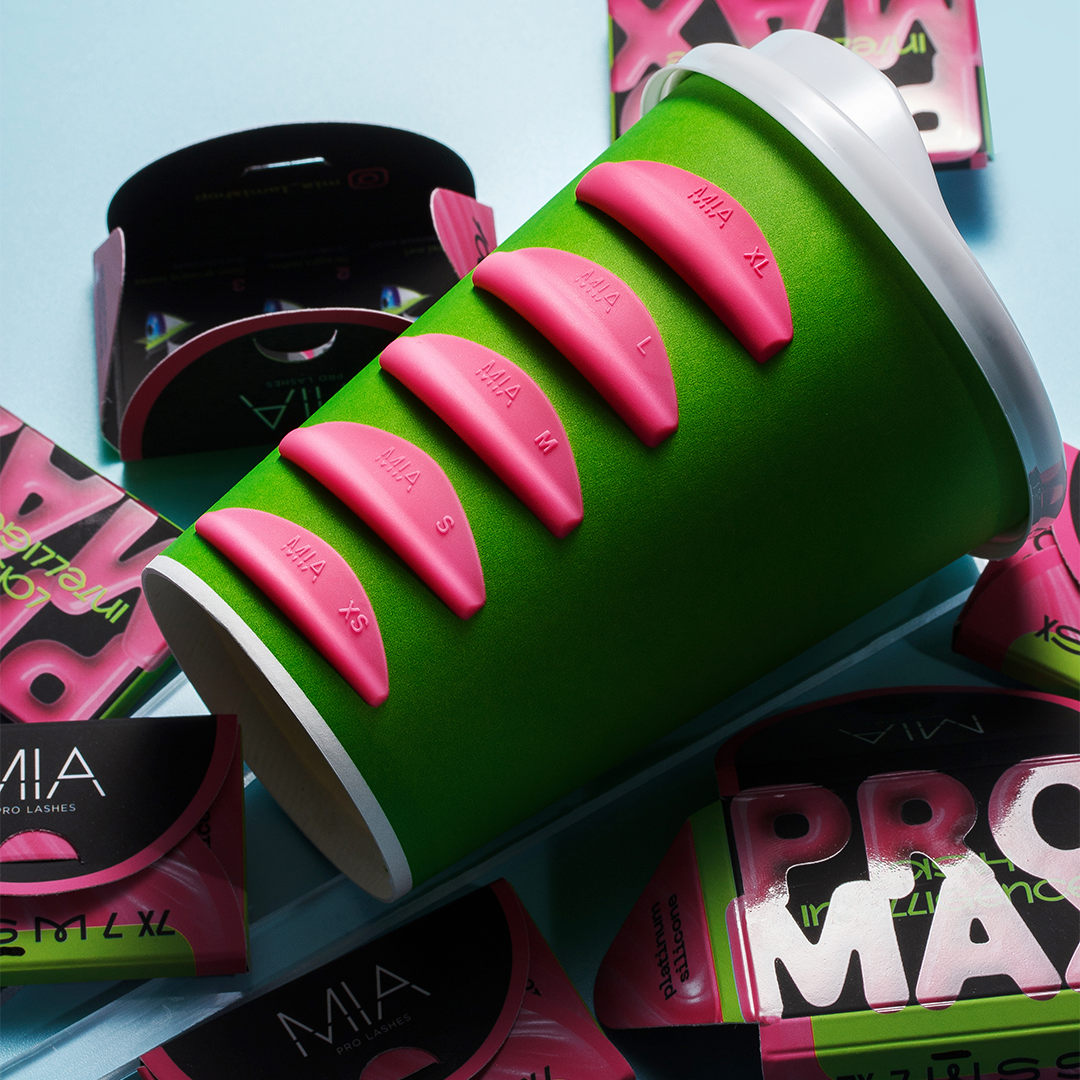 Set de moldes de silicona de platino PRO MAX para lifting de pestañas Mia Pro Lashes
