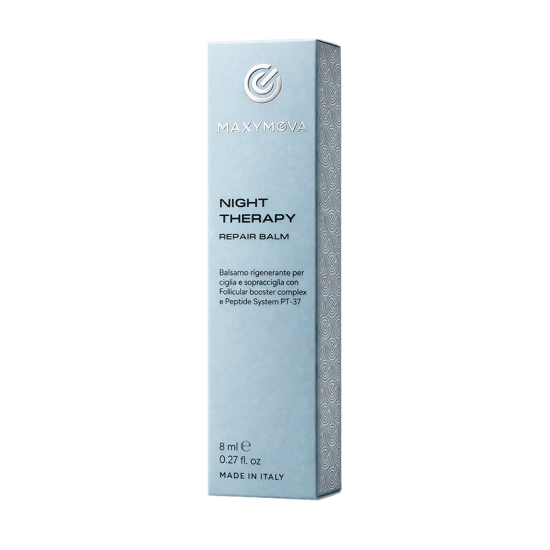 Bálsamo reparador NIGHT THERAPY para pestañas y cejas Maxymova 8 ml