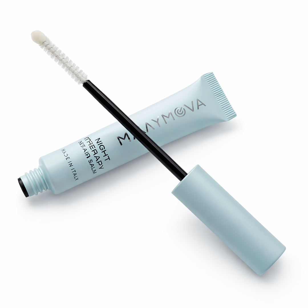 Bálsamo reparador NIGHT THERAPY para pestañas y cejas Maxymova 8 ml