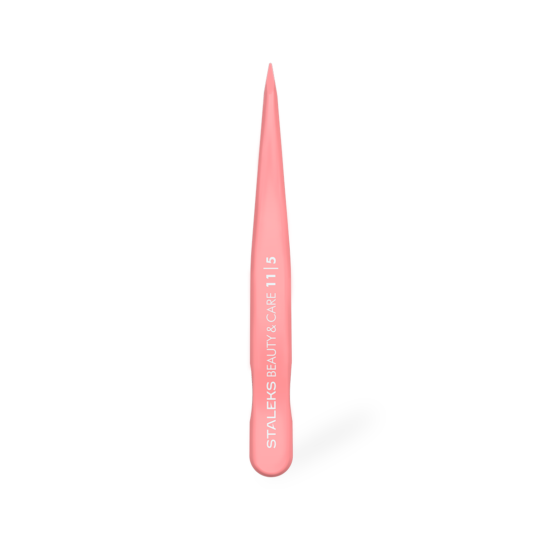Pinza de cejas STALEKS BEAUTY & CARE TBC-11-5 punta fina acero inoxidable