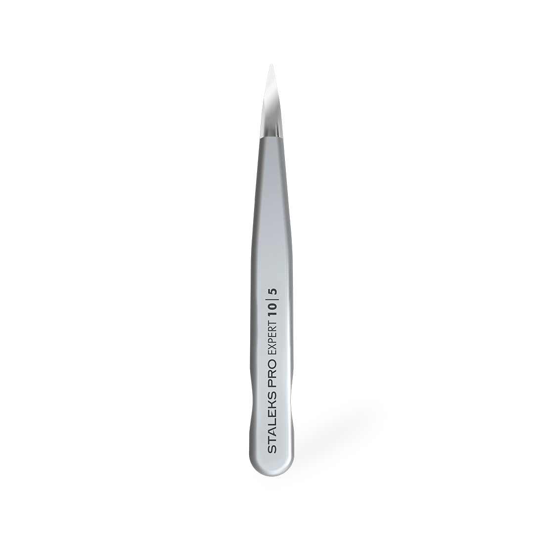 Pinza de cejas STALEKS EXPERT TE-10-5 punta fina acero inoxidable