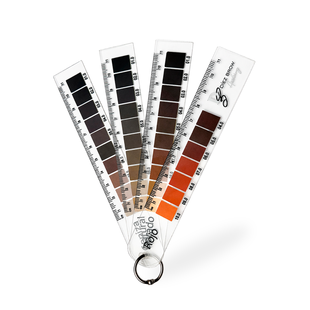 REGLA DE COLORIMETRÍA para cejas Díez Brow
