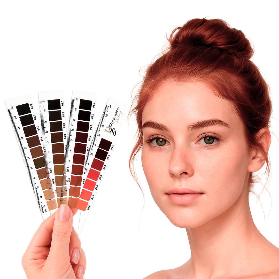 REGLA DE COLORIMETRÍA para cejas Díez Brow